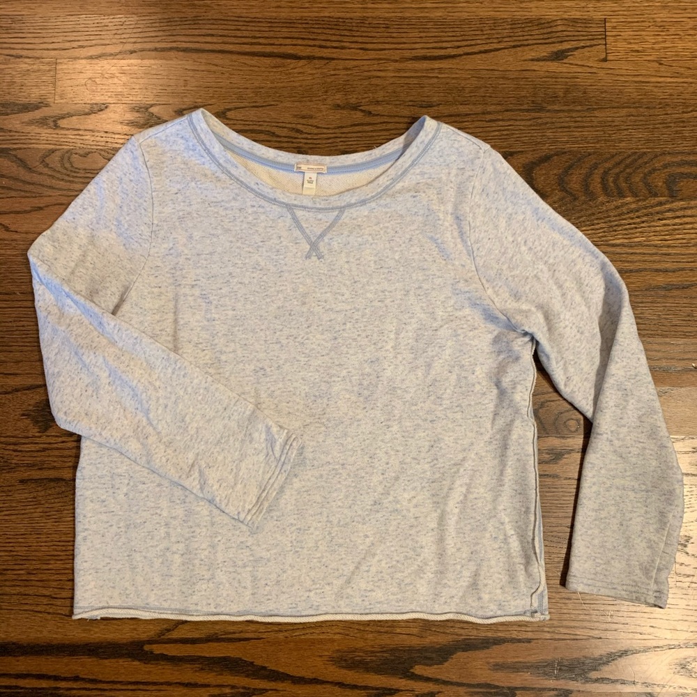 Heather Blue Gap Crewneck Sweater